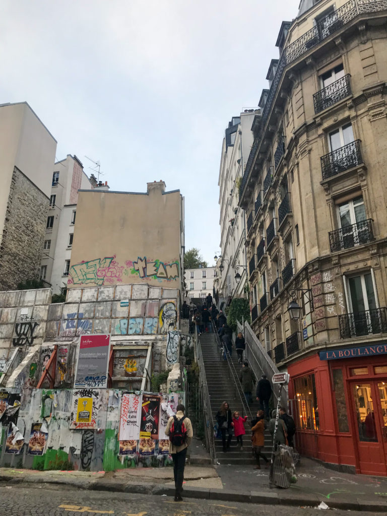 Escadaria em montmartre